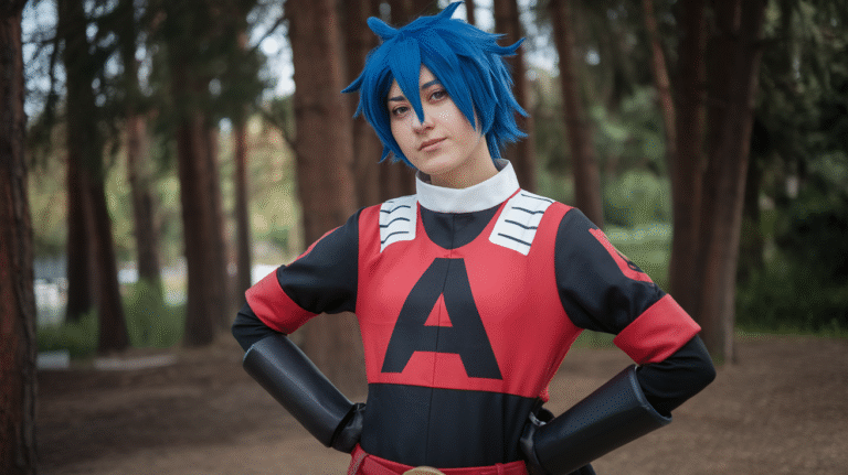 Cosplay with Blue Hair