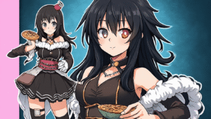 Cosplay ideas featuring black-haired characters, showcasing creative costumes and accessories.