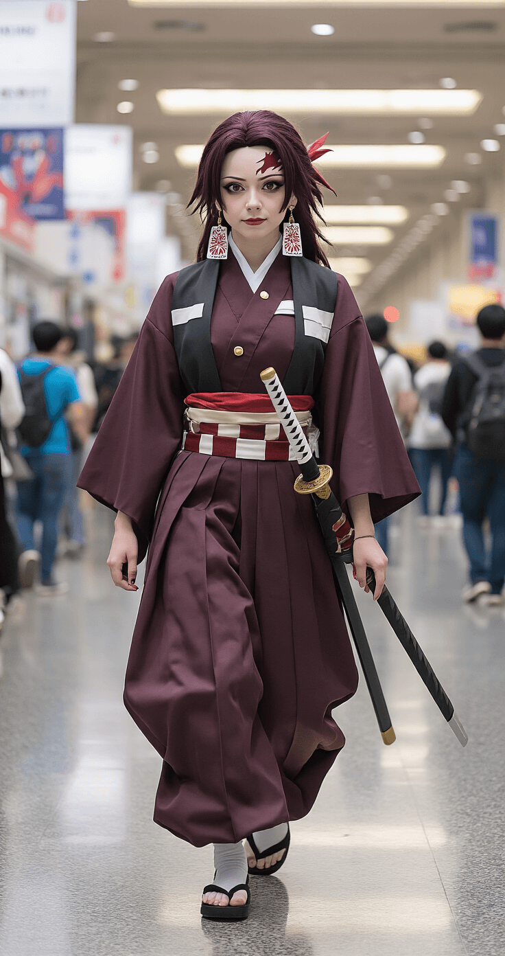 694tanjiro cosplay anime convention scene