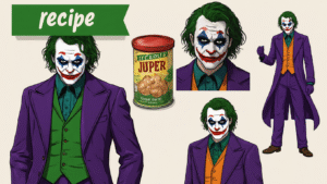 Cosplay guide showcasing various Joker character costumes, detailing outfit options and purchasing resources.