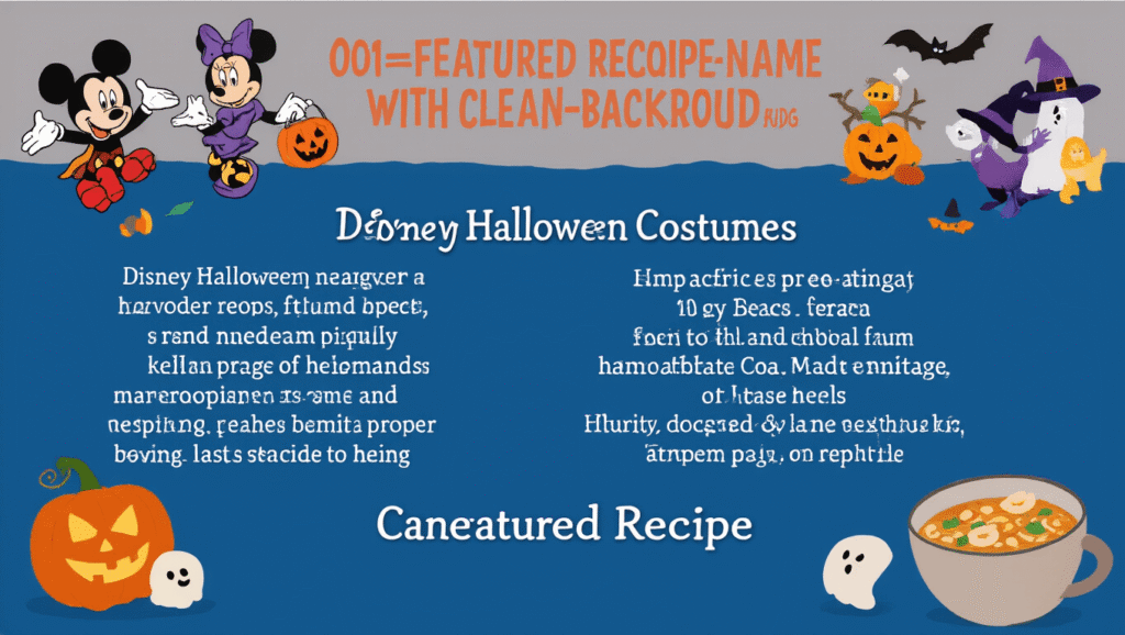 Image featuring a selection of Disney Halloween costumes displayed against a clean background, highlighting popular characters and creative designs.
