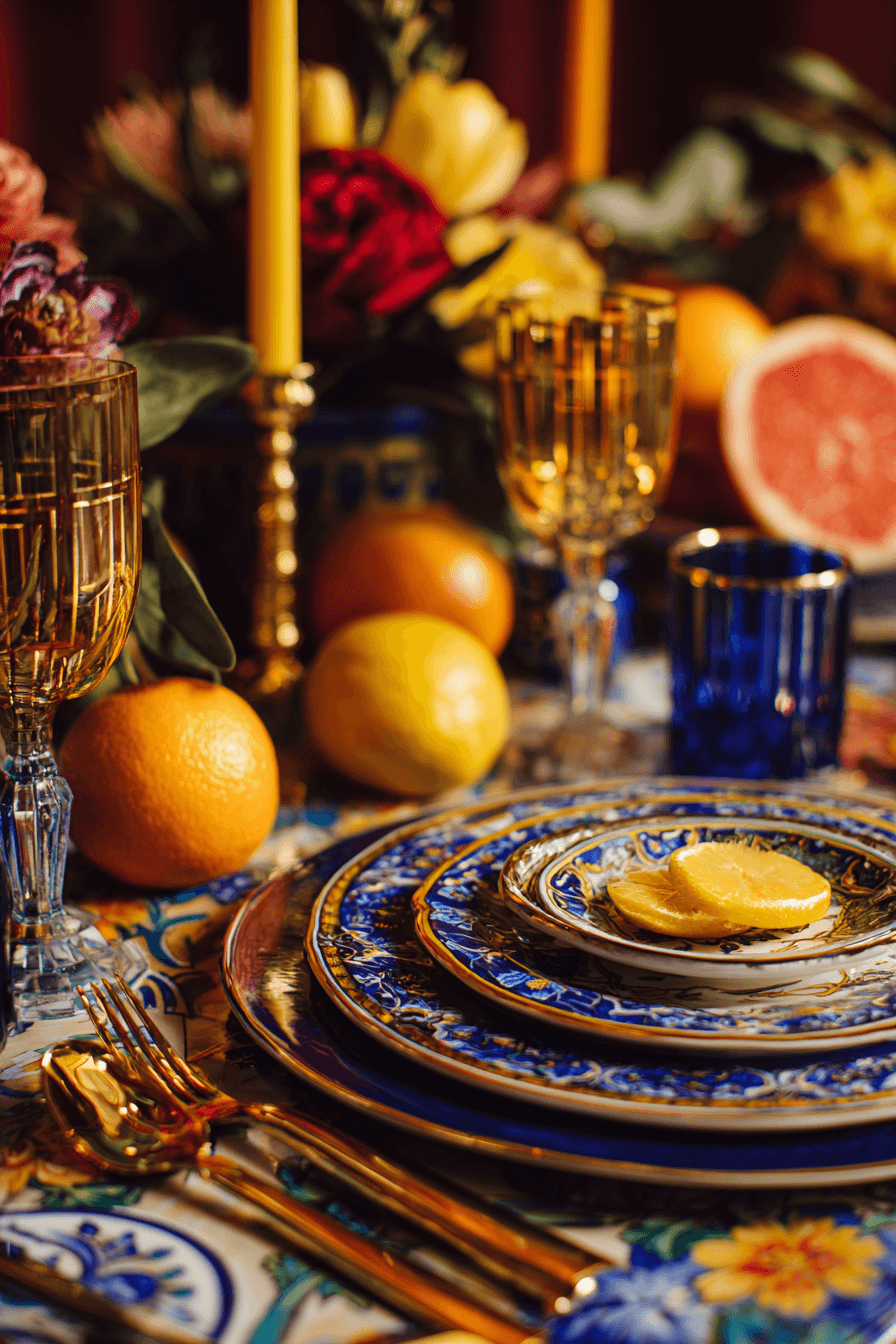 10 bold mediterranean dinner table