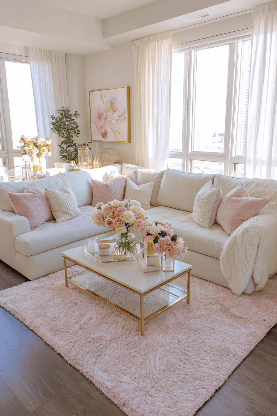 10 pretty pink rug glow