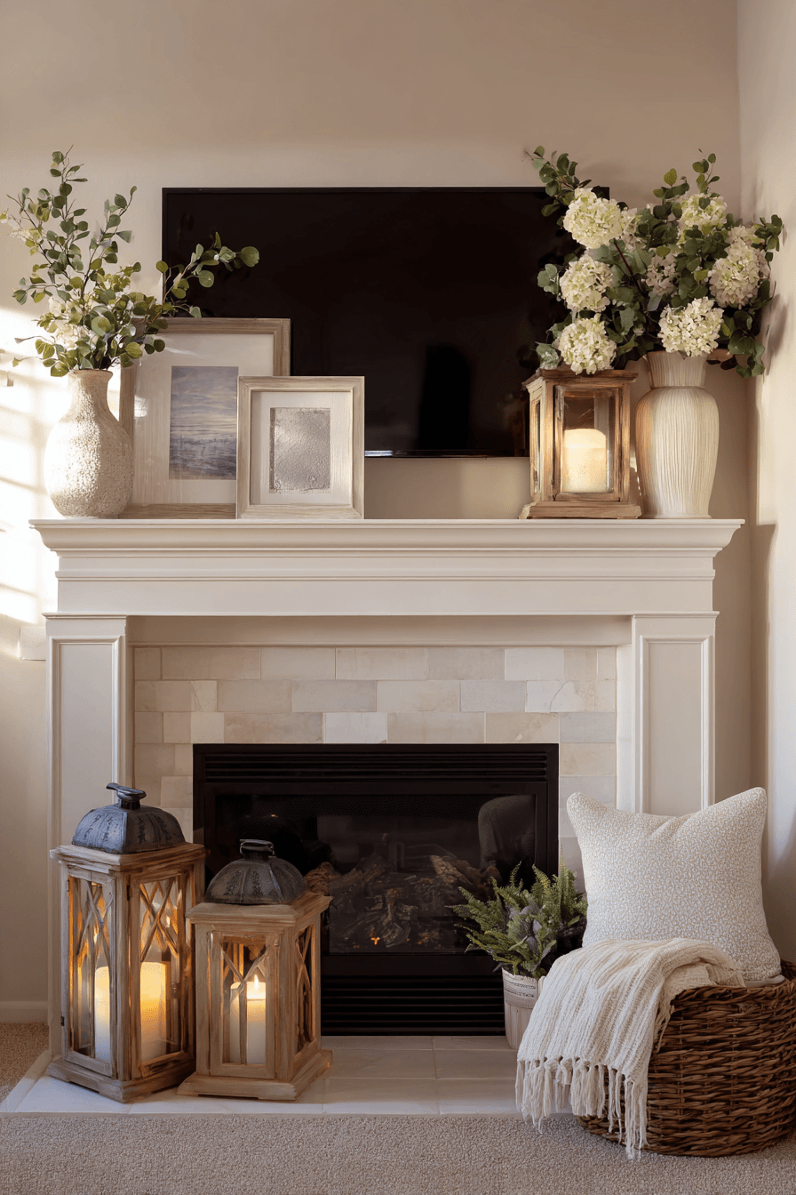 27 Mantle Decor With TV Looks That Feel Elegant and Practical 12 easy cozy mantel update