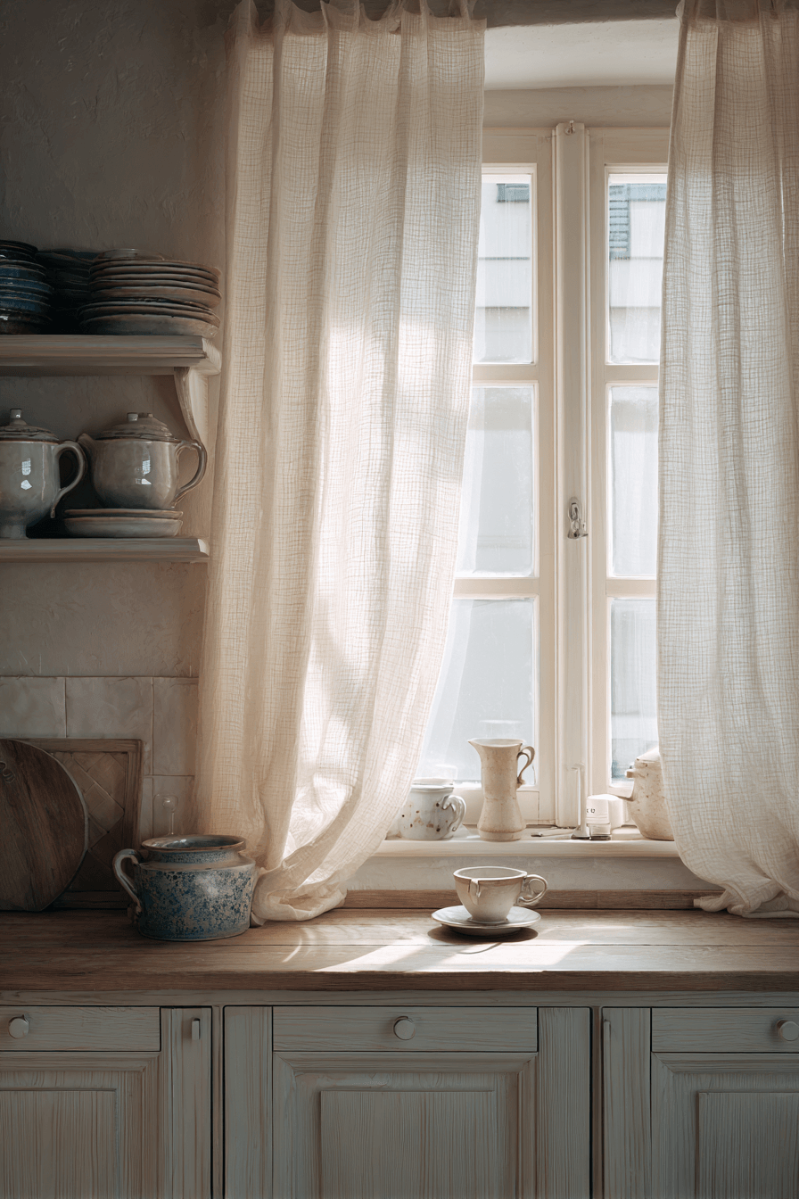 12 soft linen curtain charm