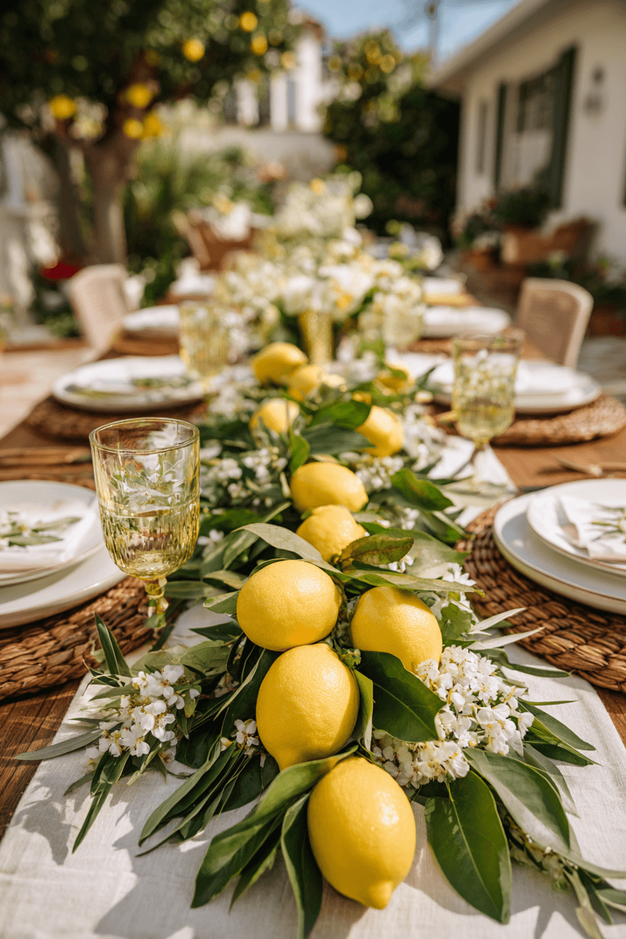 13 cheerful lemon garland decor