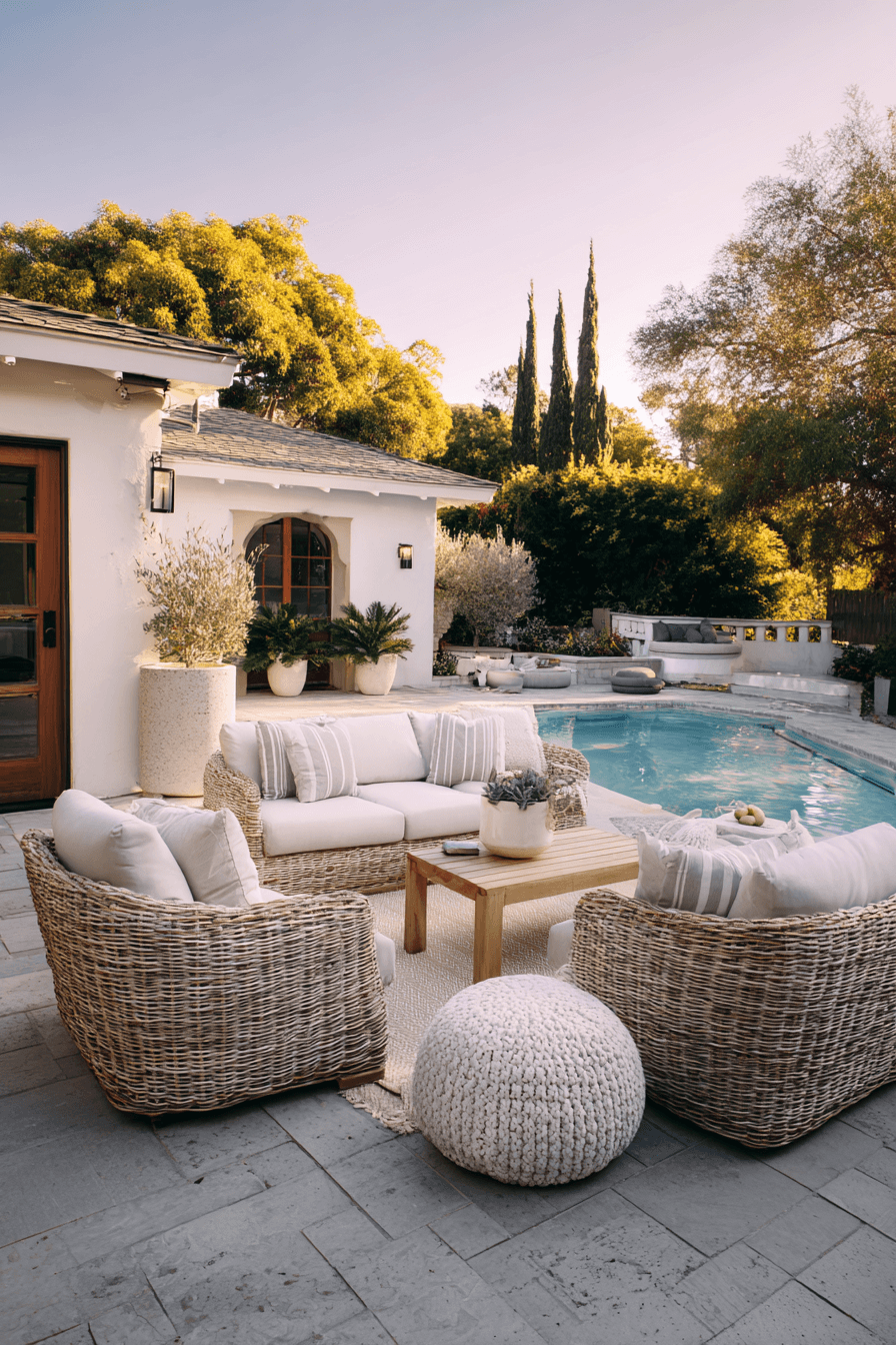 13 luxurious outer pool lounge
