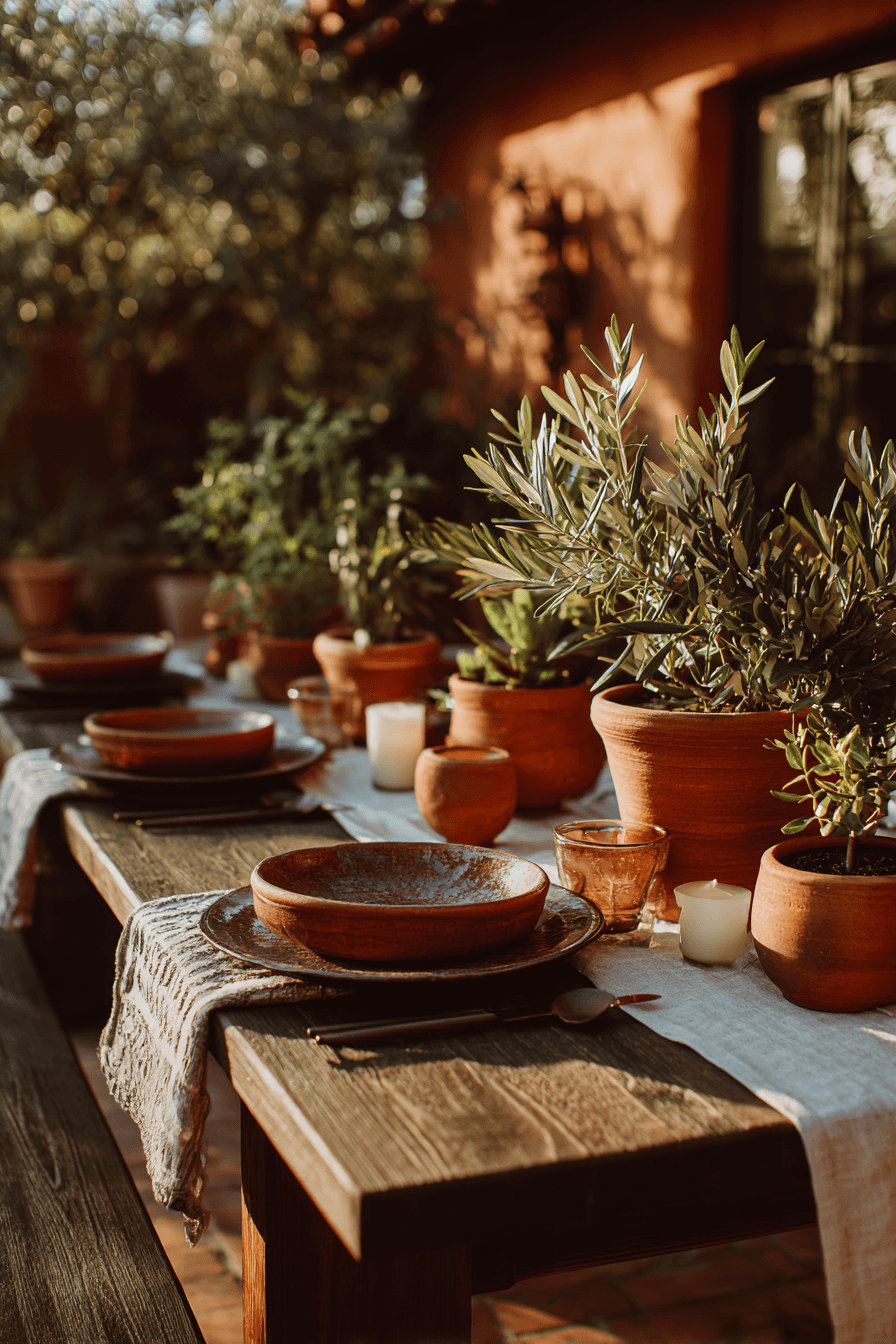 14 cozy terracotta table warmth