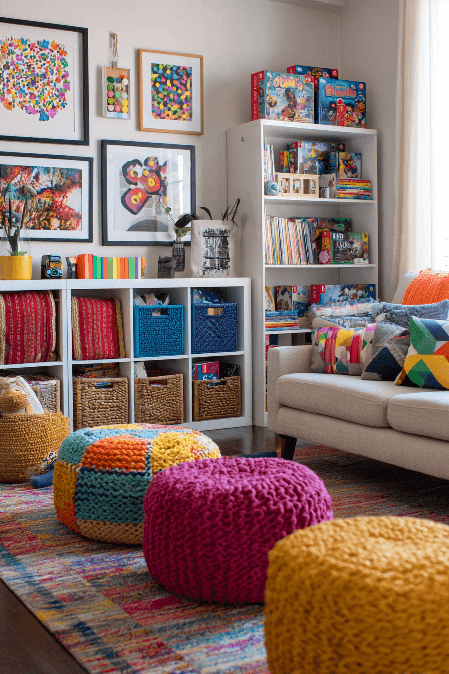 21 cheerful family game space