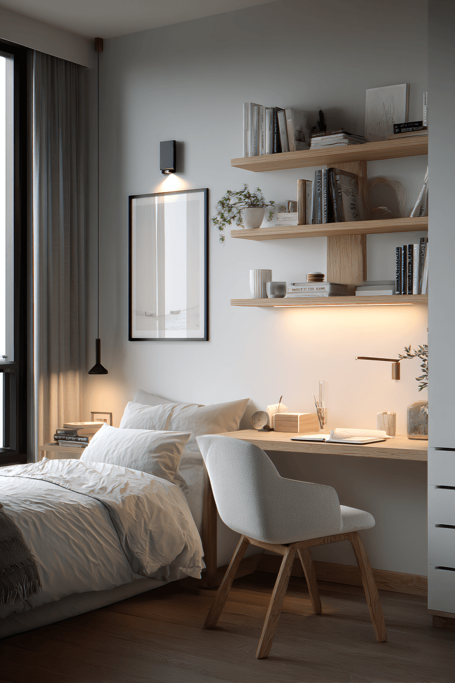 27 Bedroom With Study Table Interior Design Ideas for a Stylish and Productive Space 21 modern allmodern study room