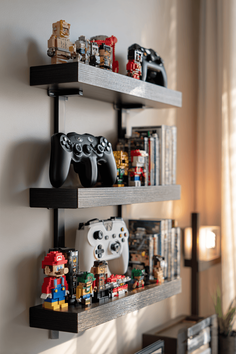 22 airy floating shelf display