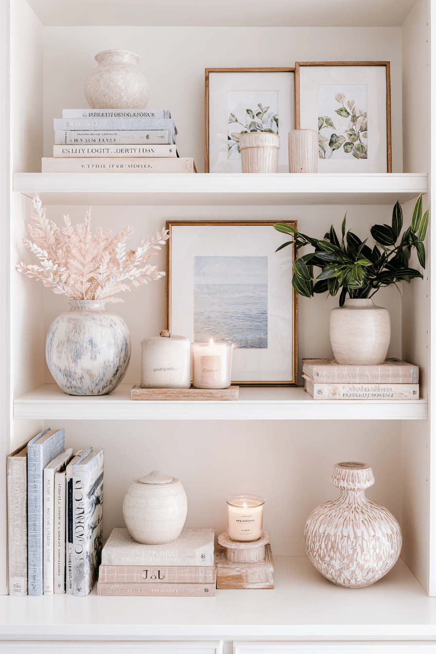 23 sweet pastel shelf moments