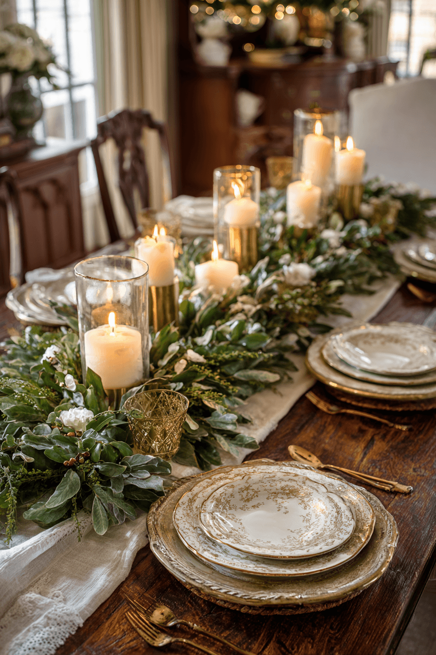 24 elegant greenery table glow