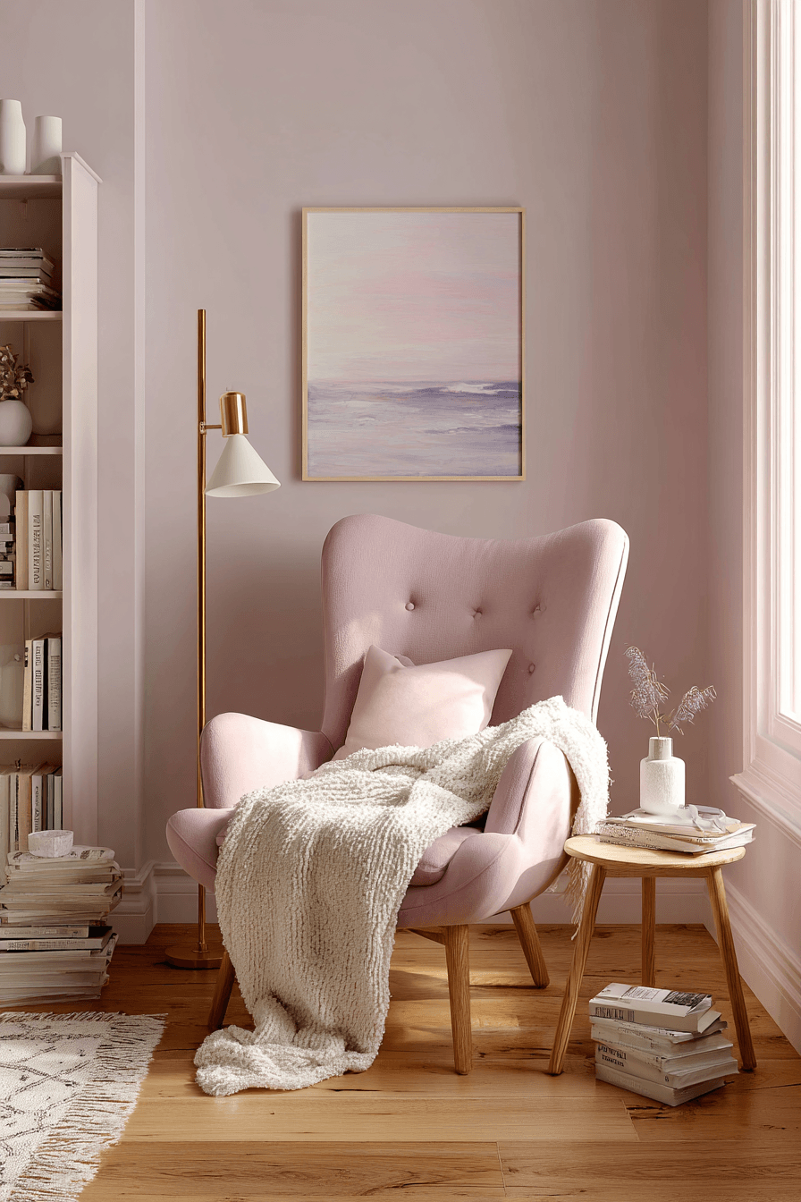 25 cozy pastel reading corner