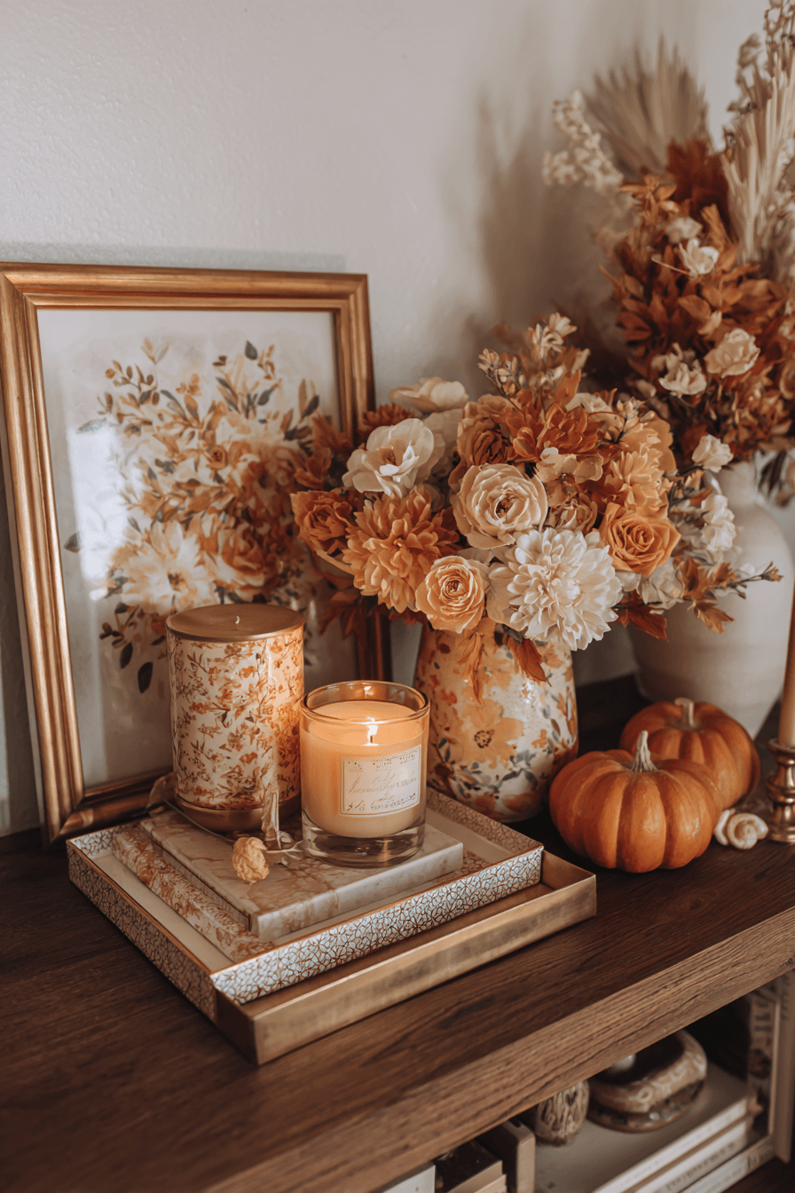 25 pretty floral halloween touches