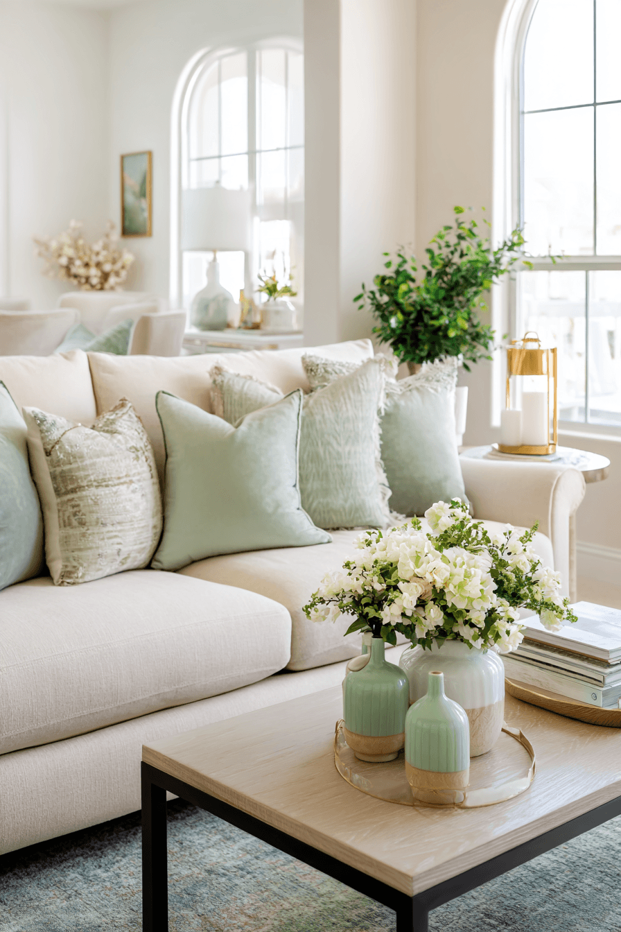 3 lovely mint accent style