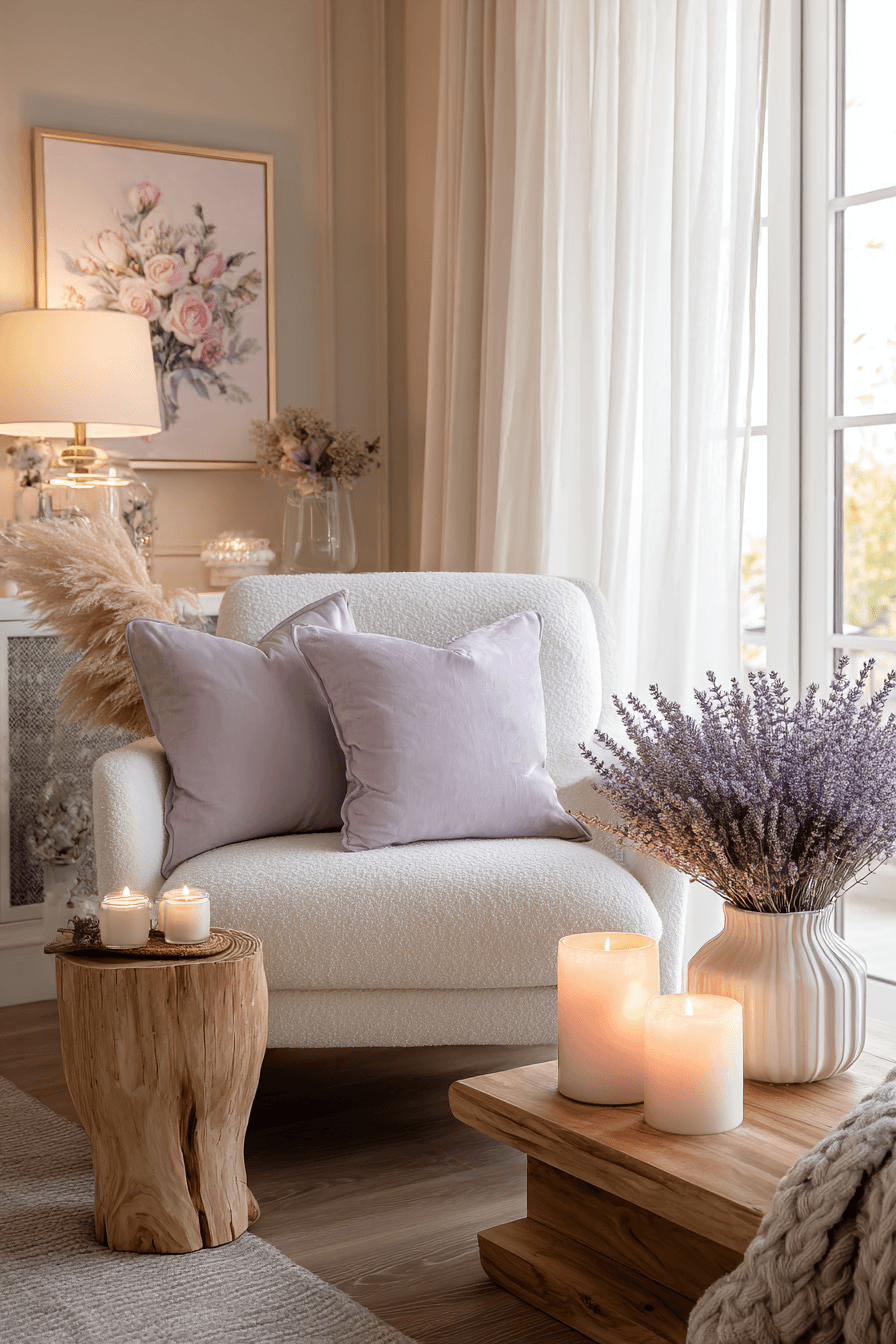 4 calming lavender decor touches