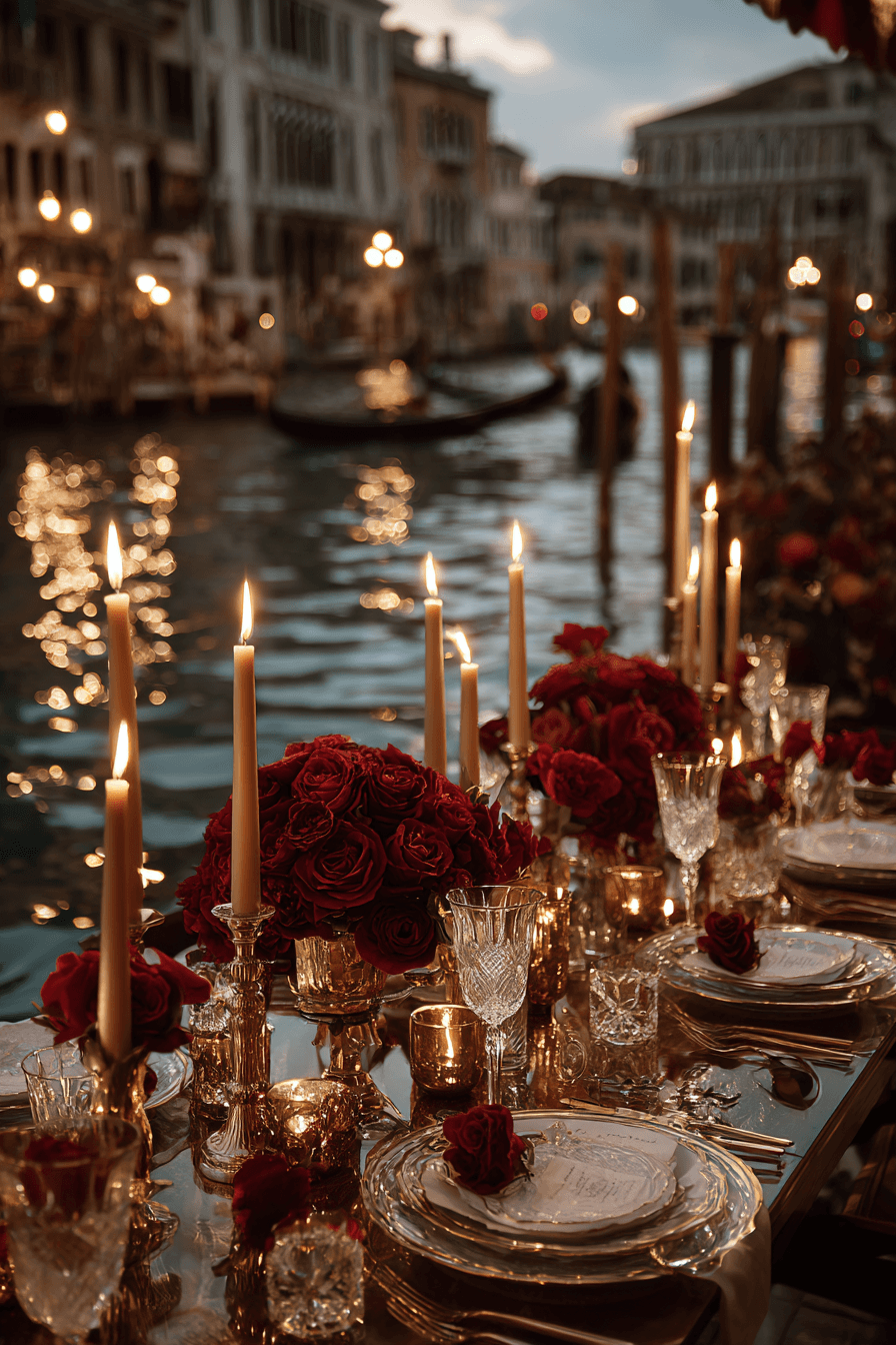 6 romantic venice candle glow