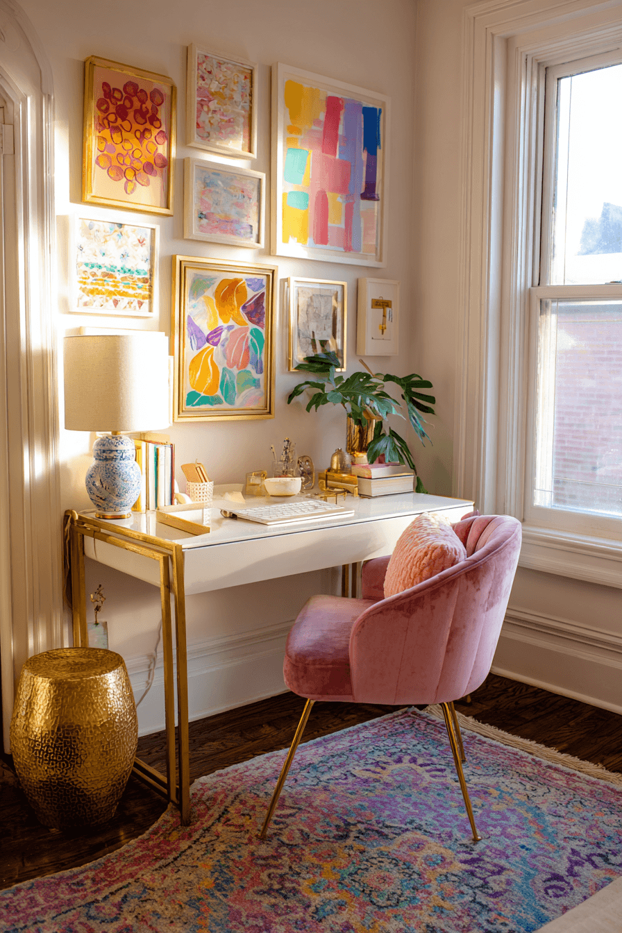 7 colorful anthropologie desk charm