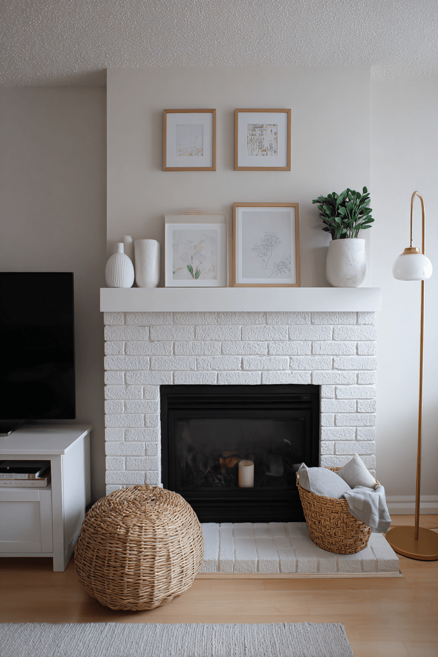 27 Mantle Decor With TV Looks That Feel Elegant and Practical 7 fresh organized mantel storage