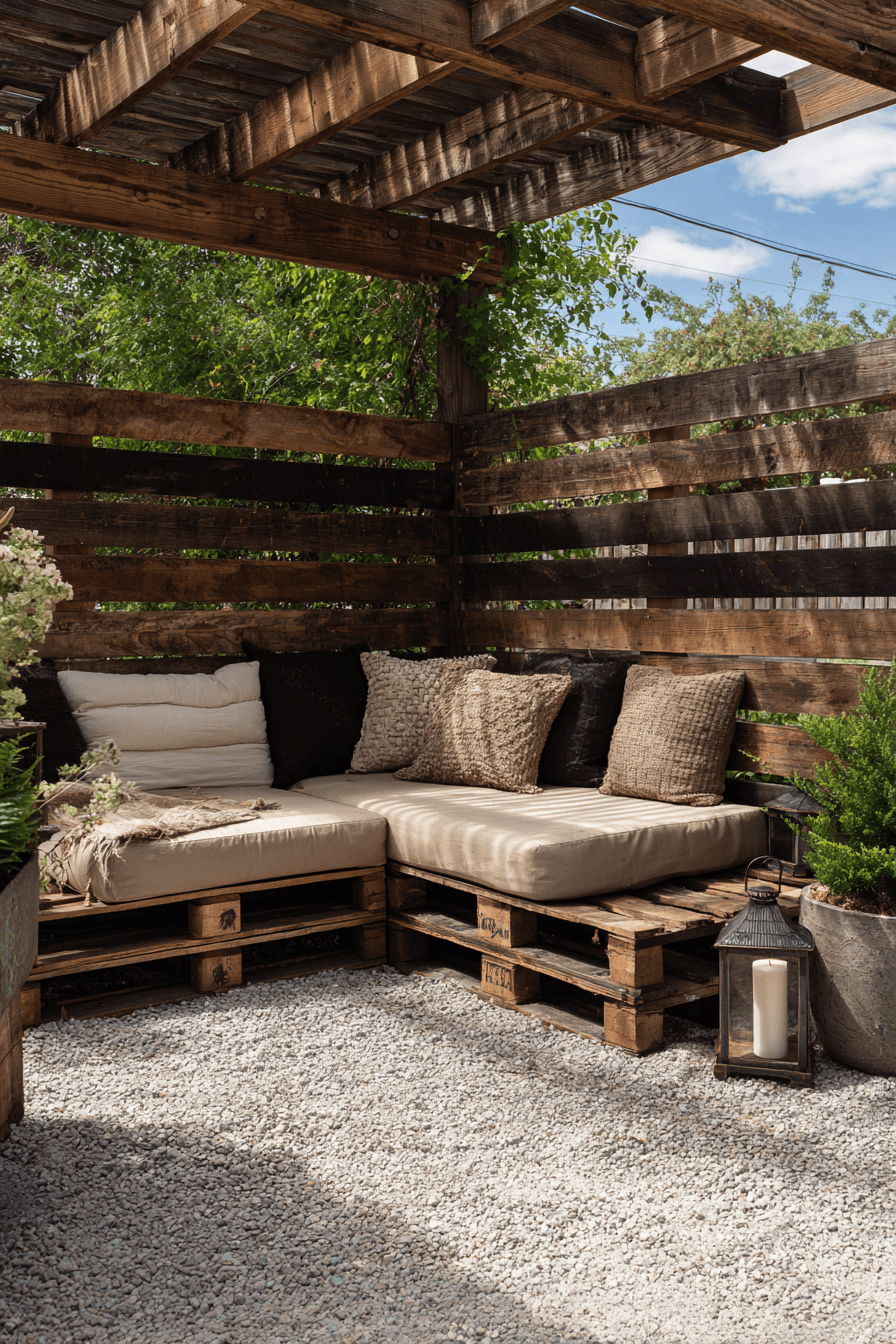7 rustic pallet garden lounge