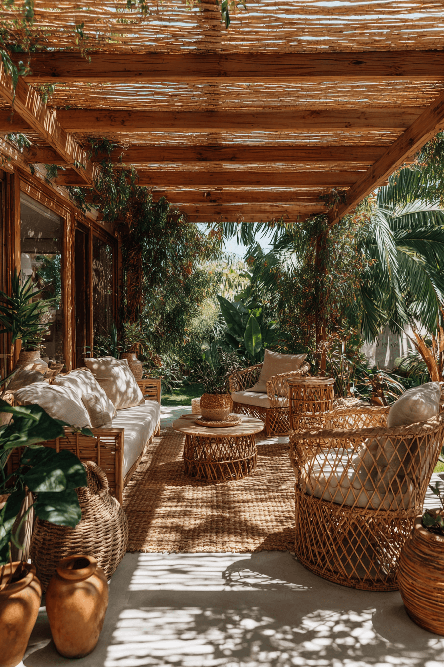 8 fresh bamboo patio shade