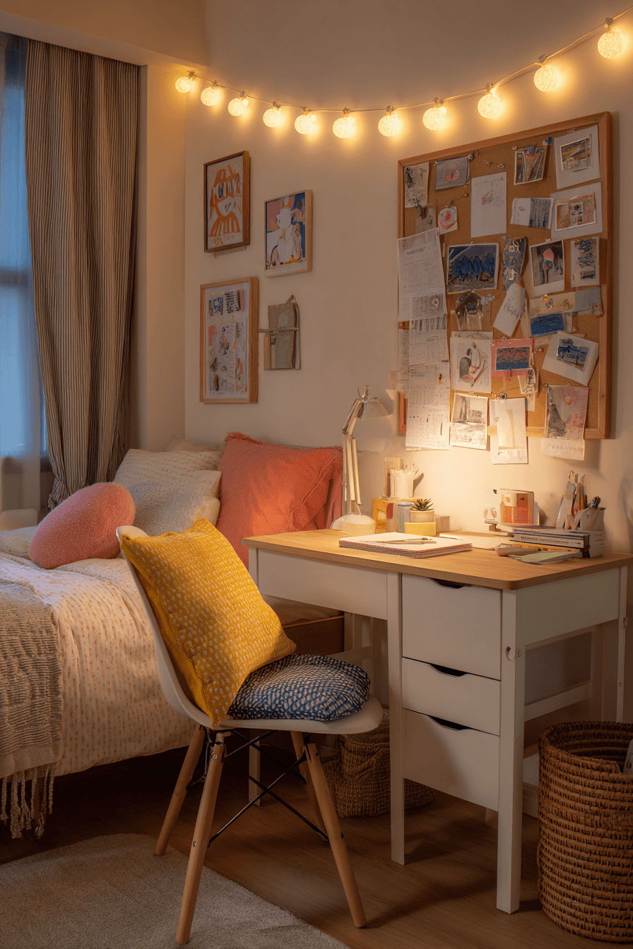 27 Bedroom With Study Table Interior Design Ideas for a Stylish and Productive Space 9 playful urban desk vibes
