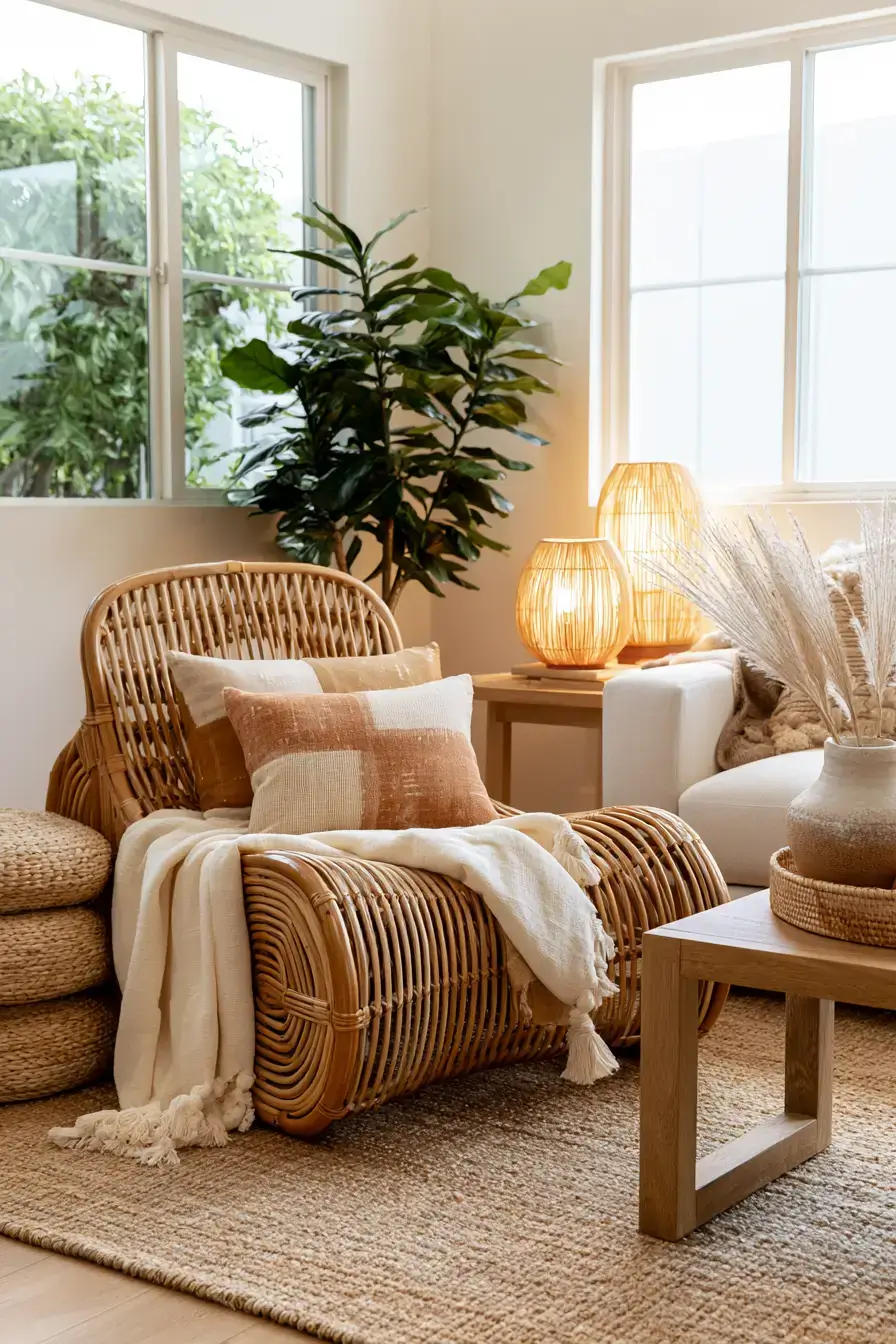 1 cozy woven rattan retreat