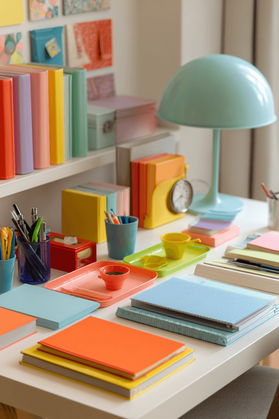 14 tidy poppin office color