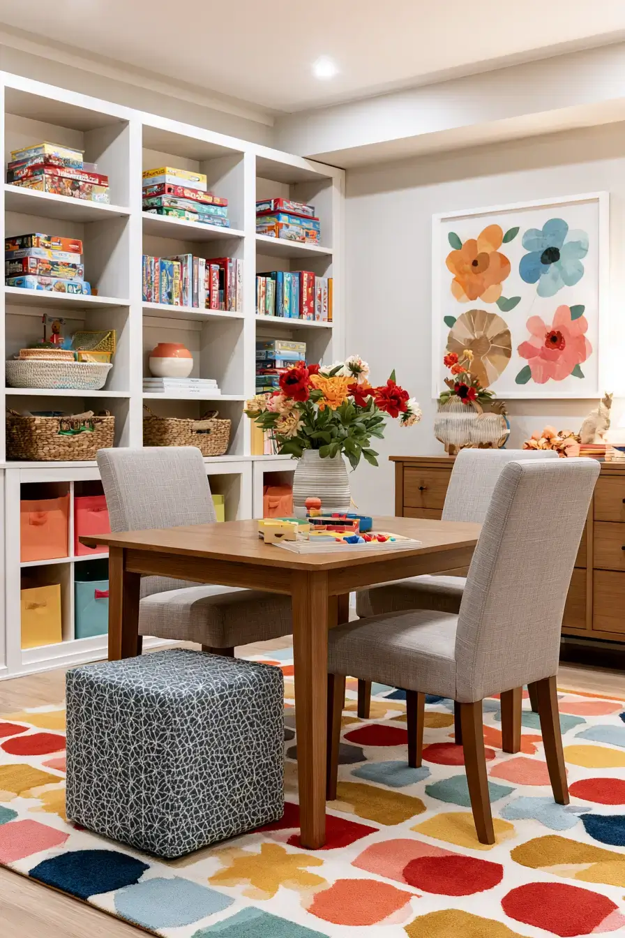 17 cheerful target game area