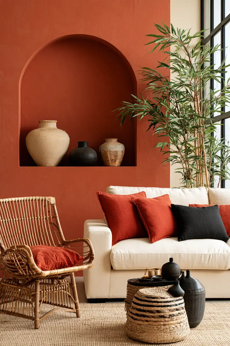 19 glowing terracotta room style