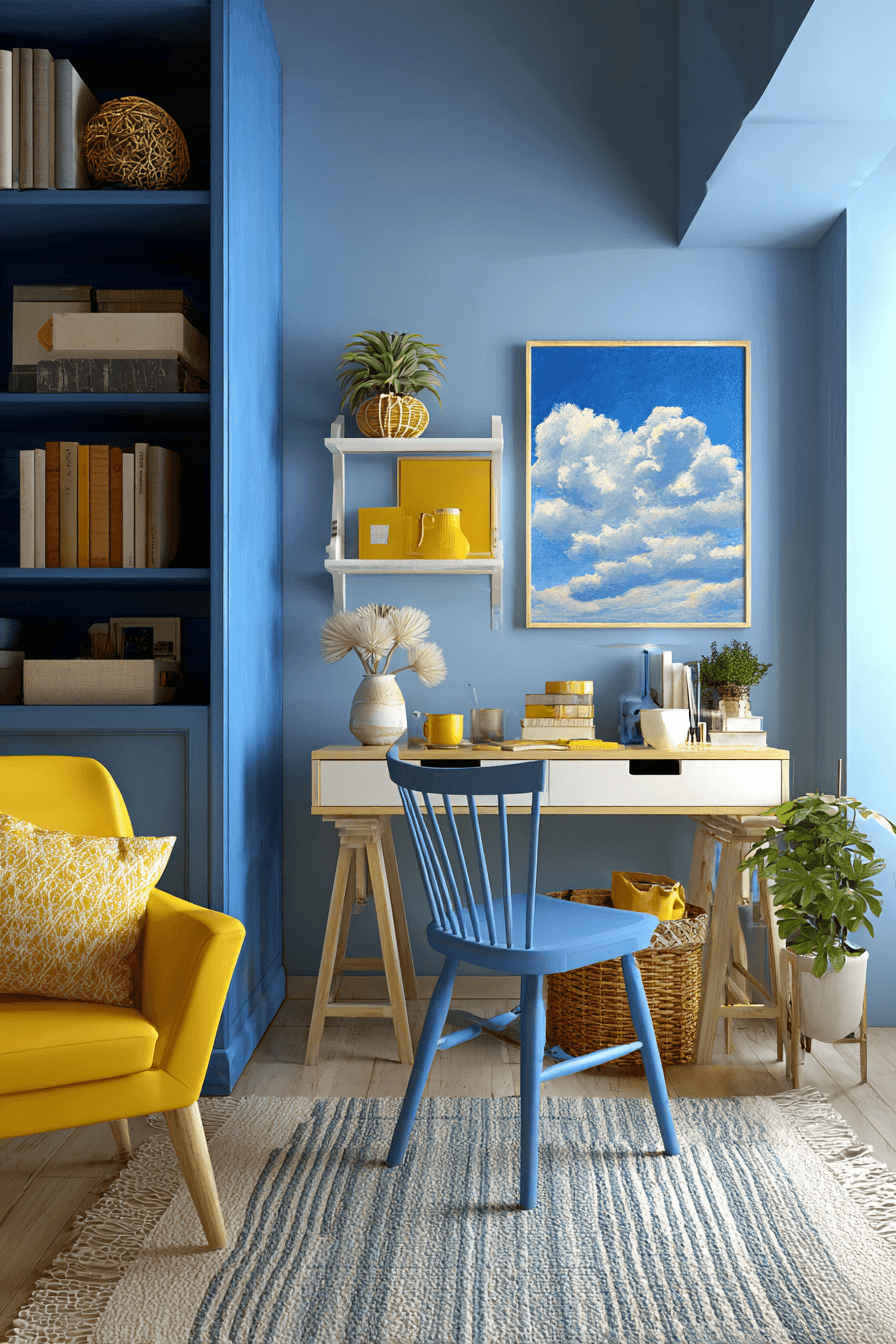 20 cool blue desk focus
