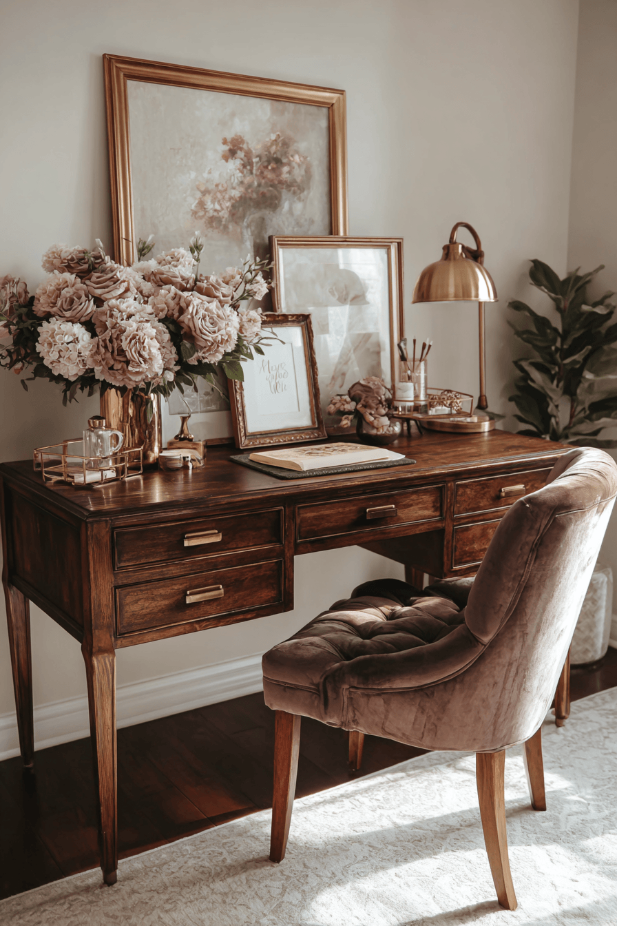 20 lovely elegant desk styling