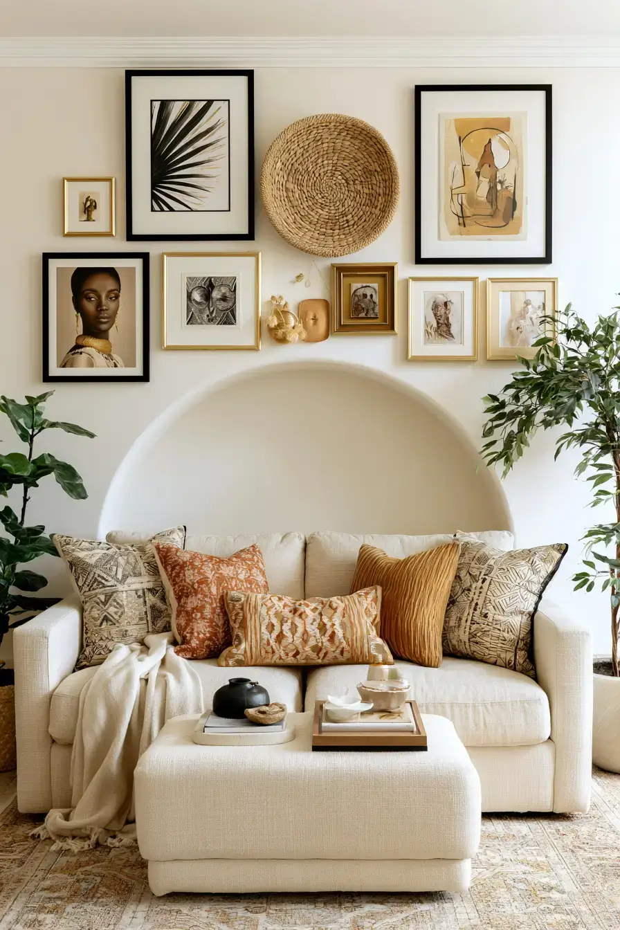23 polished cultural gallery wall