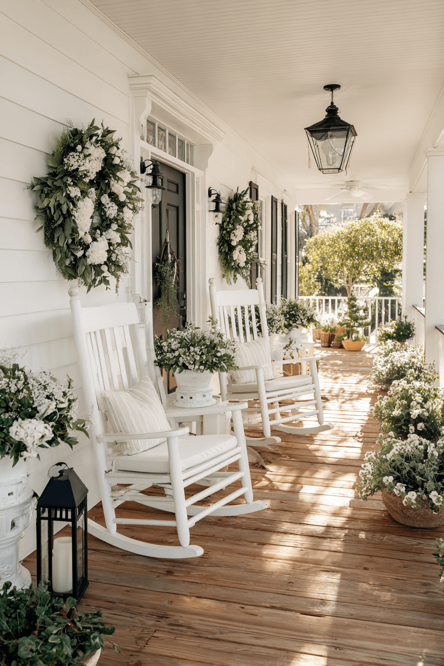 25 airy white porch accents