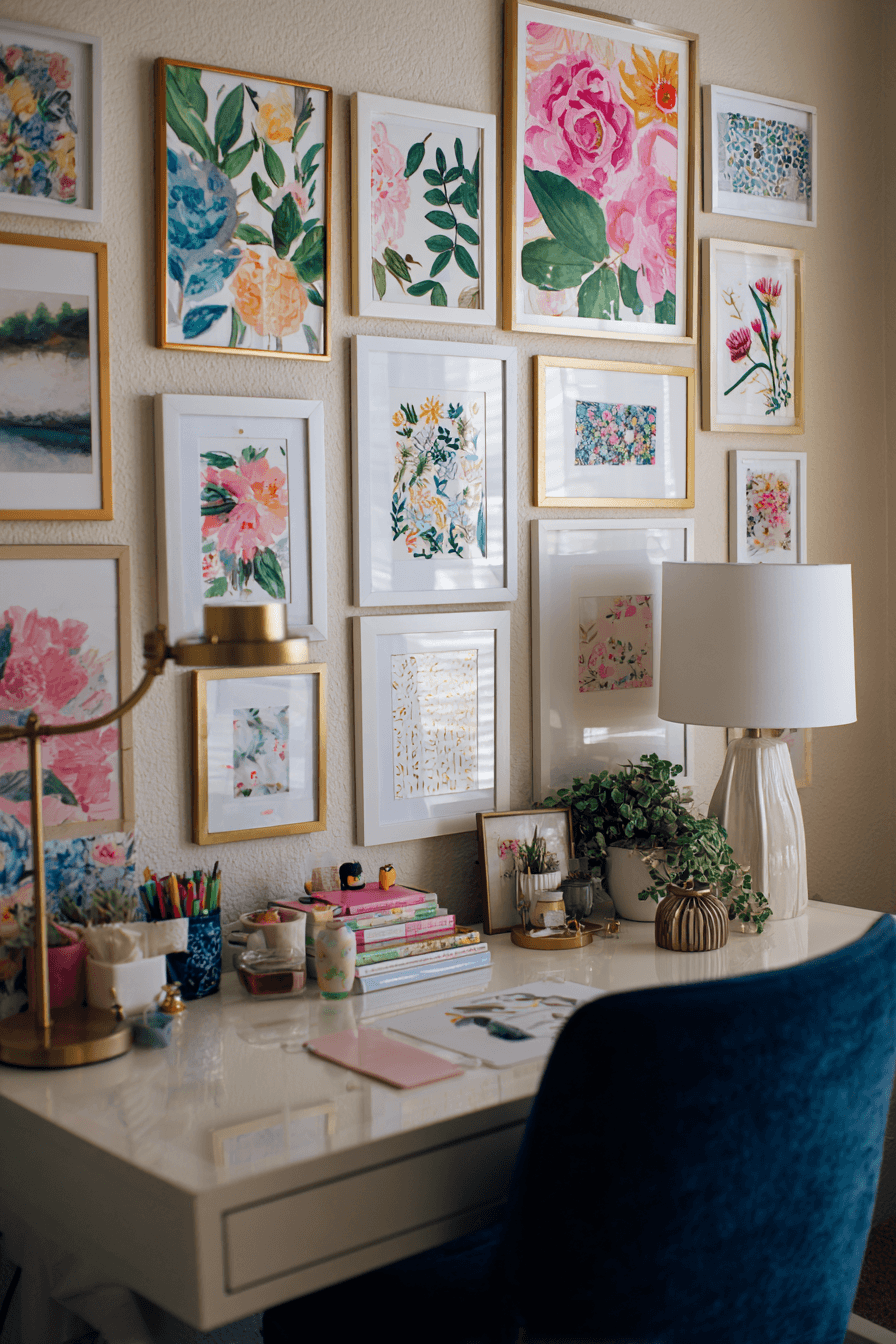 26 inspiring gallery wall desk