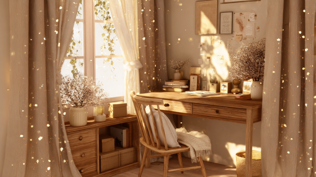 wooden study table2