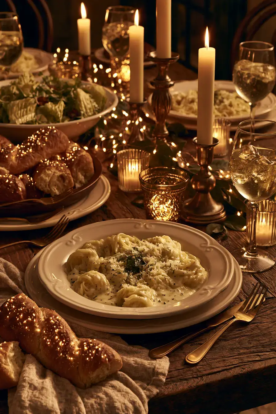27 Romantic Dinner Ideas for the Perfect Candlelit Evening 1 olive garden inspired cozy italian dinner 1
