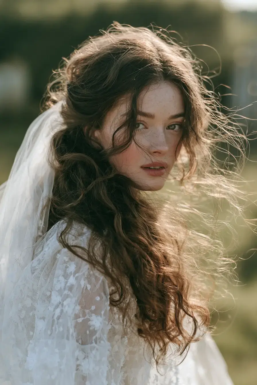 10 graceful half up waves 1