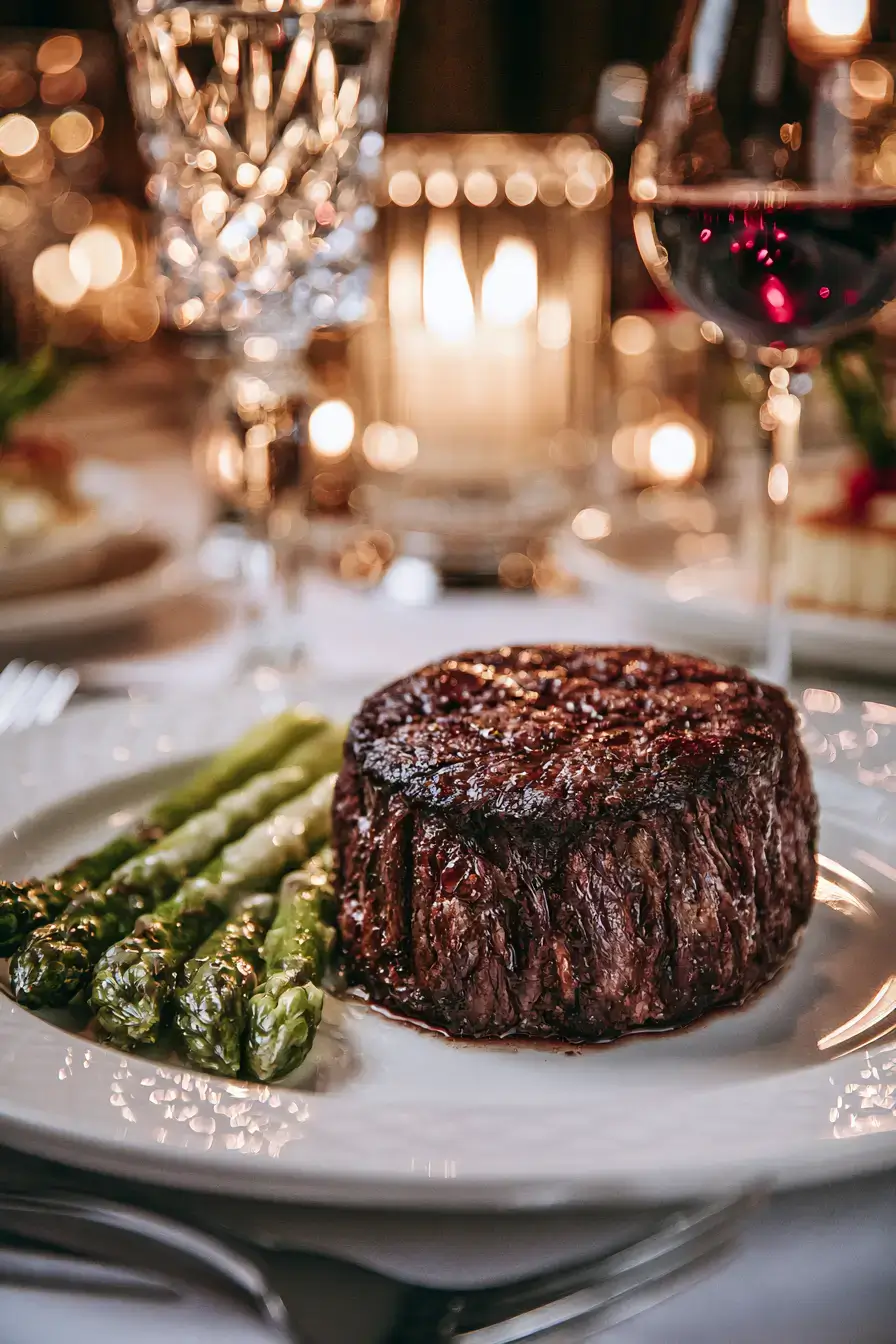 27 Romantic Dinner Ideas for the Perfect Candlelit Evening 10 ruths chris inspired elegant date night 1