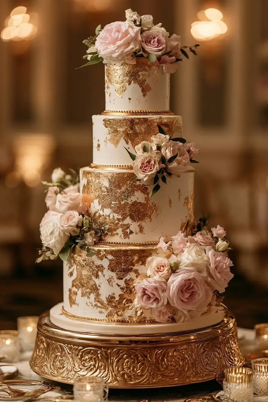 11 golden elegance cake design 1