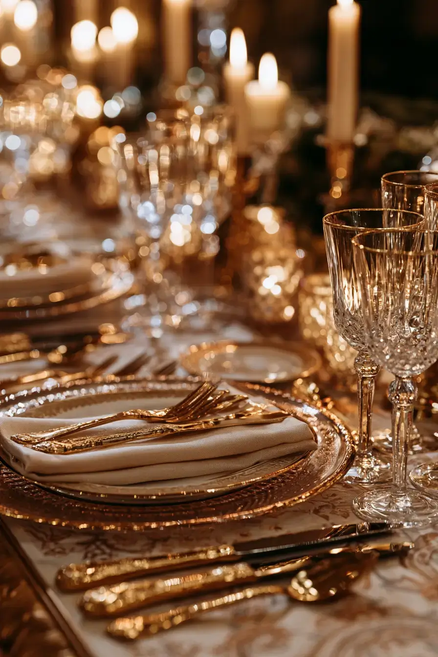 11 luxurious gold table decor 1