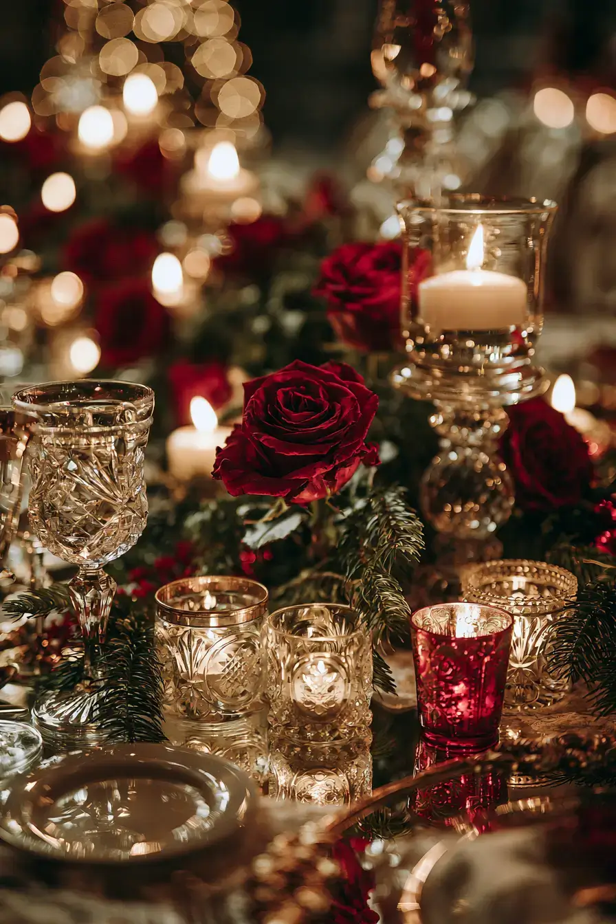 12 classic rose holiday centerpieces 1