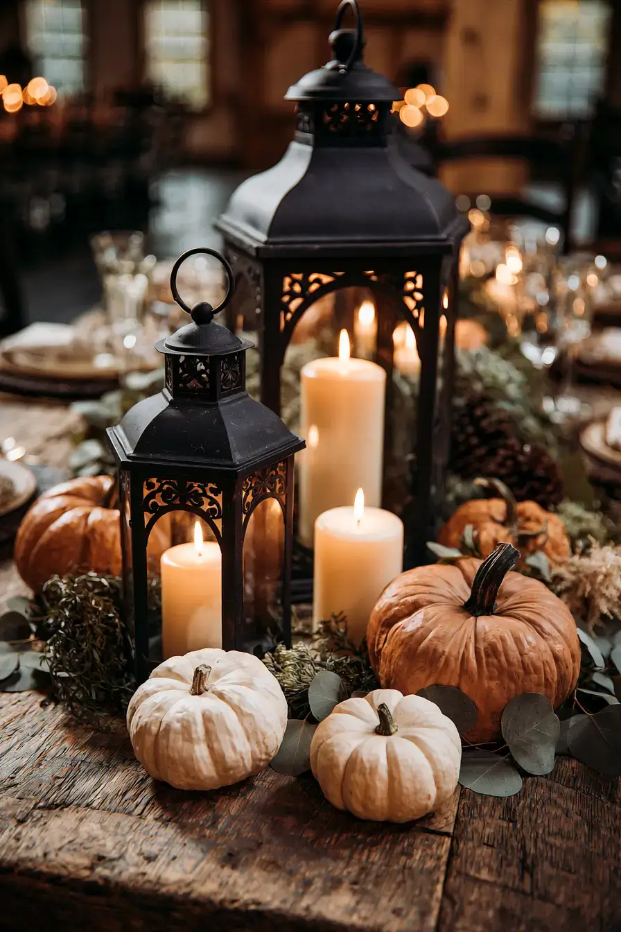 27 Beautiful Fall Wedding Centerpieces to Inspire Your Big Day 12 romantic lantern table ideas 1
