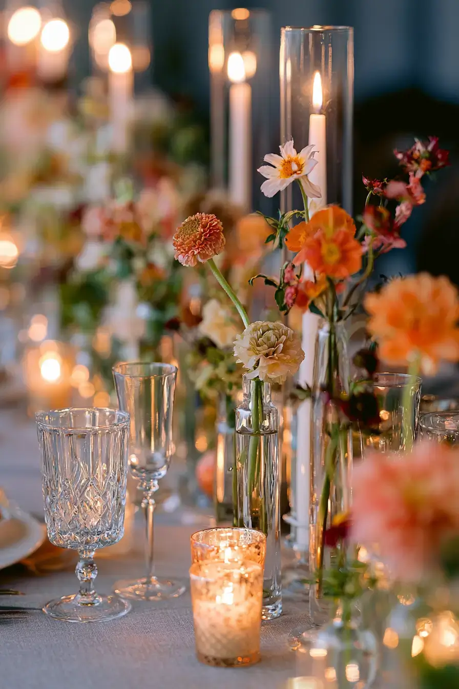 27 Bud Vase Wedding Centerpiece Ideas for Elegant Receptions 13 mikasa wedding vase styling 1
