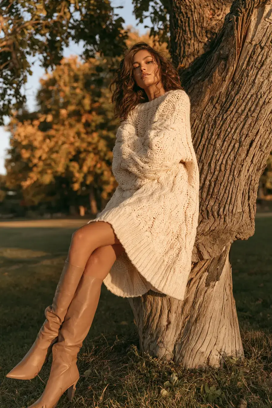 13 warm sweater dresses for wedding guests 1
