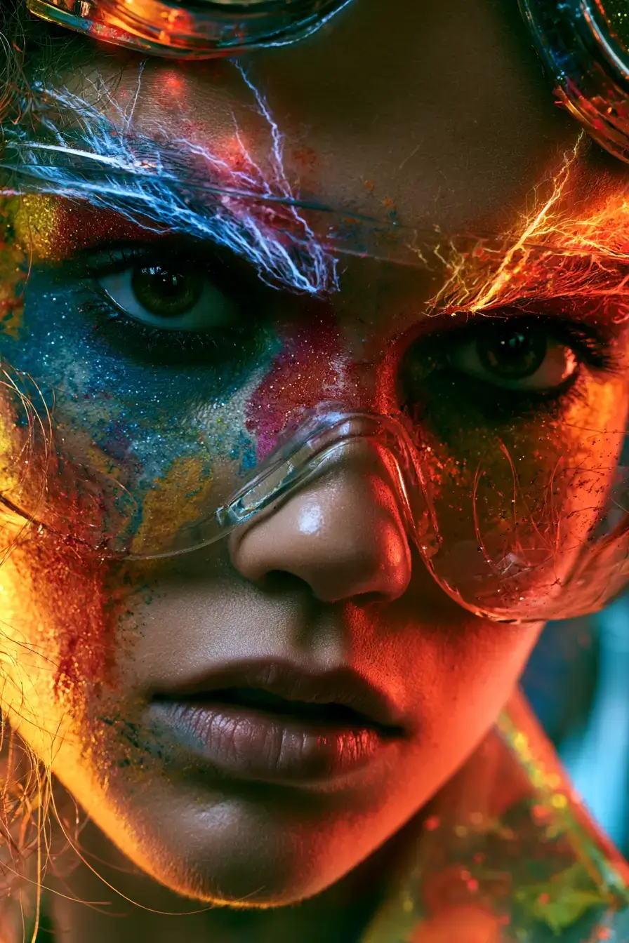 27 Spooky Mad Scientist Costume Ideas for an Unforgettable Night 14 colorful scientist makeup 1