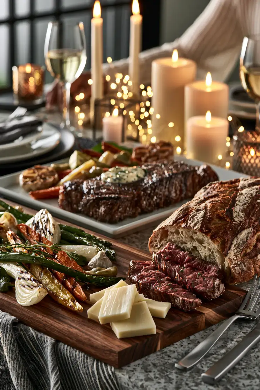 27 Romantic Dinner Ideas for the Perfect Candlelit Evening 14 costco inspired luxury meal at home 1
