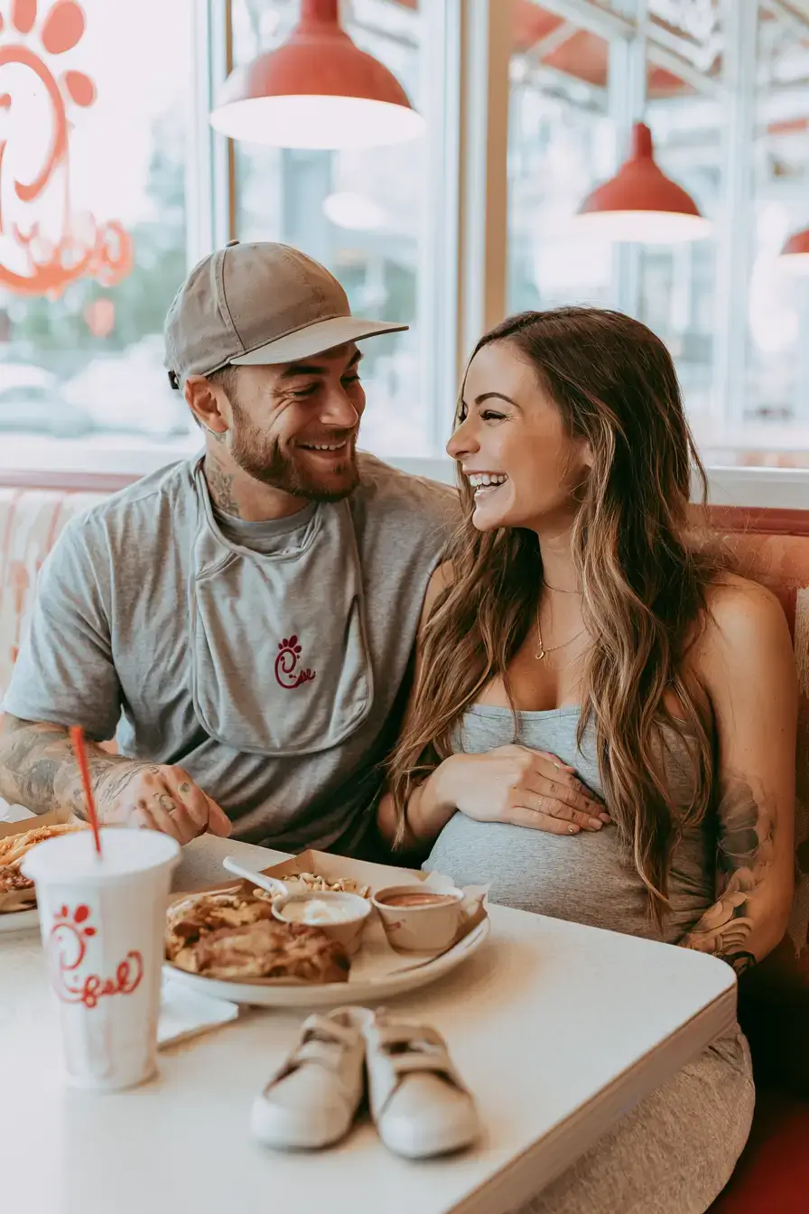 14 family dinner pregnancy reveal 1
