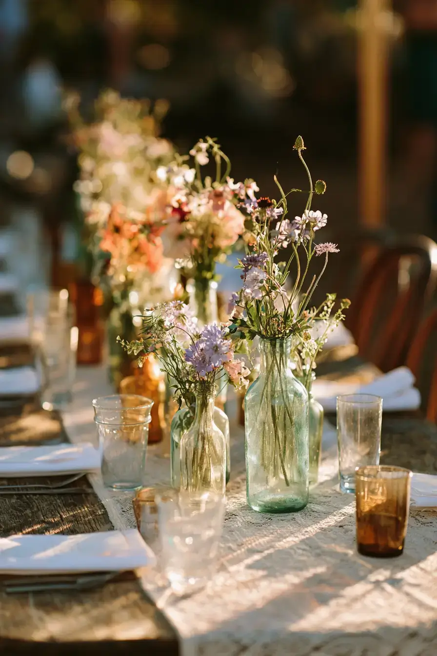 27 Bud Vase Wedding Centerpiece Ideas for Elegant Receptions 14 vintage wedding vase charm 1